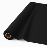 Jet Black Plastic Table Cover Roll - 40" x 100'